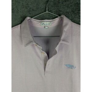 Peter Millar Polo Shirt Mens 2XL Purple Golf Course Logo Short Sleeve Casual